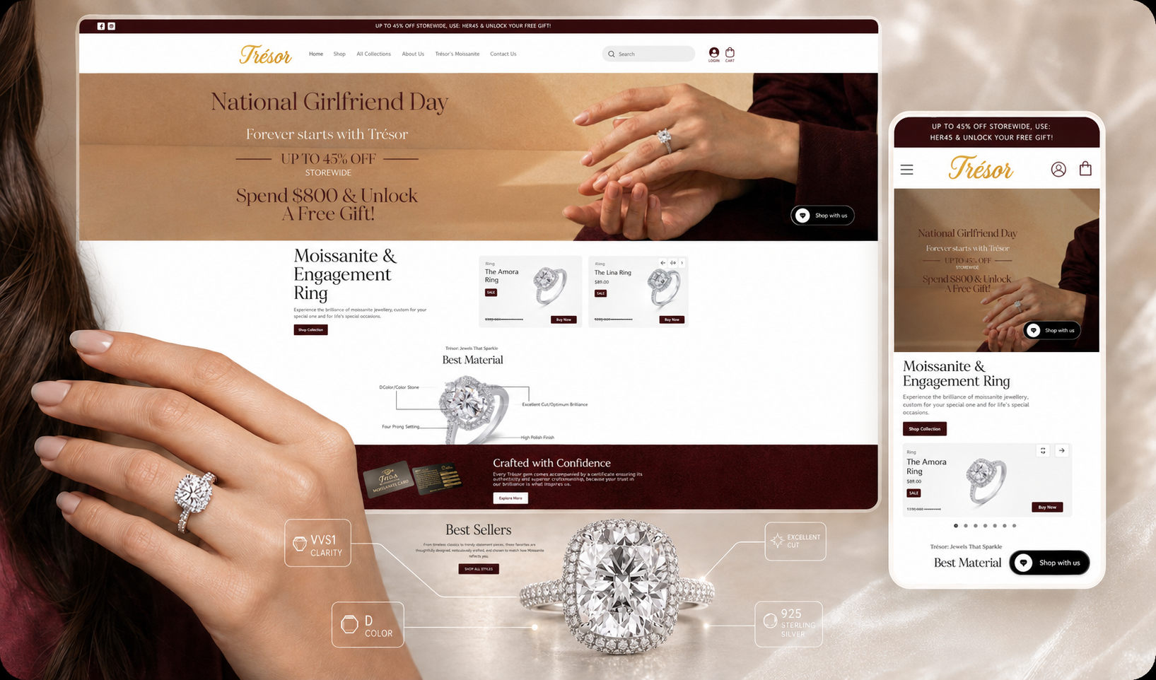 Tresor website showcase